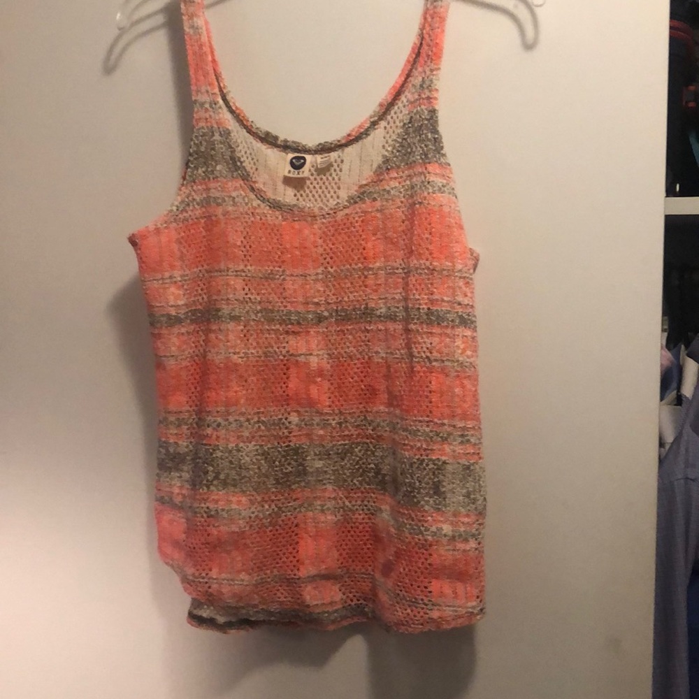 Roxy Orange and Brown Tank